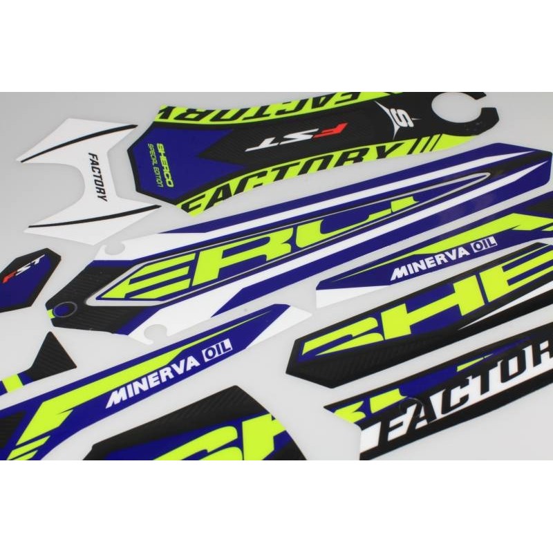 Kit autocollant SHERCO 2018 factory partie plastique