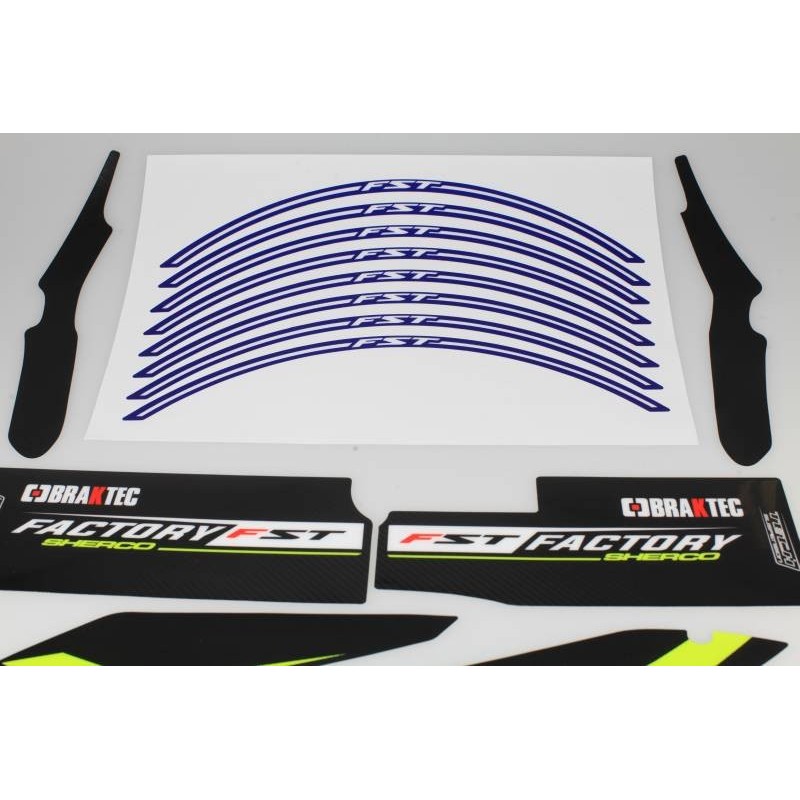 Kit autocollant SHERCO 2018 factory partie cycle