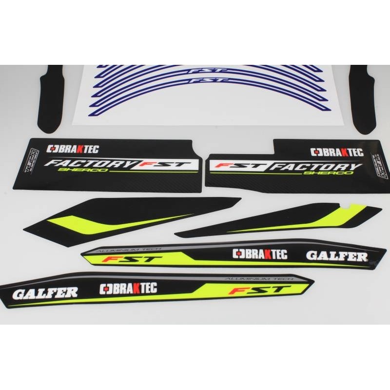Kit autocollant SHERCO 2018 factory partie cycle