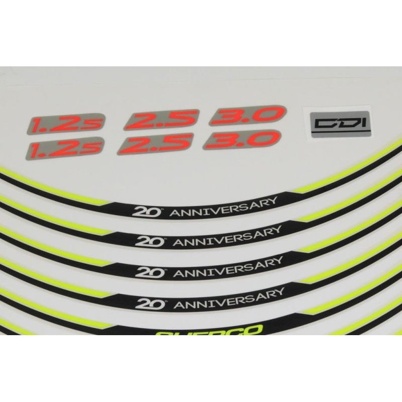 Kit autocollant SHERCO 2019 20th anniversaire partie accessoires