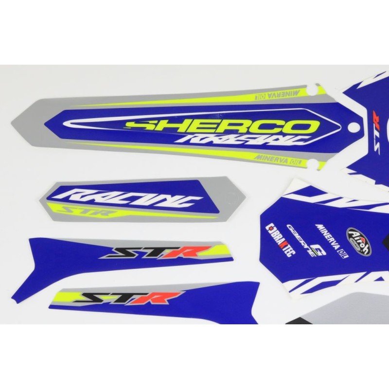 Kit autocollant SHERCO 2020 racing partie plastique
