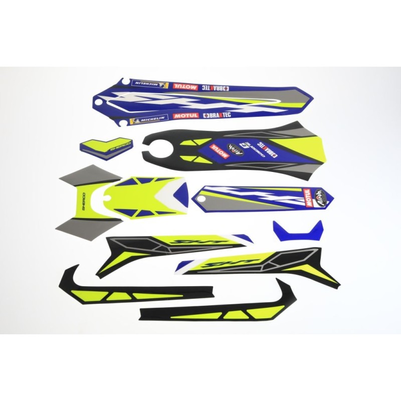 Kit autocollant SHERCO 2021 partie plastique