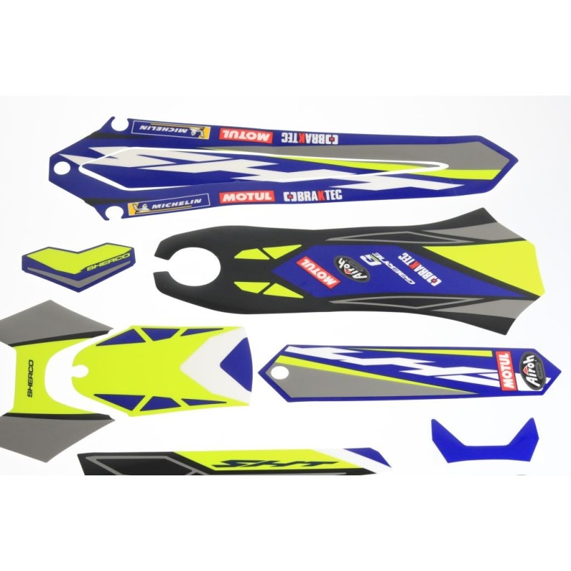 Kit autocollant SHERCO 2021 partie plastique