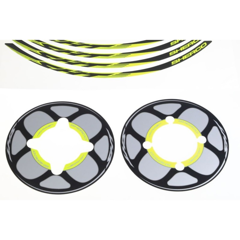 Kit autocollant cerceau de roue SHERCO 2021 la paire