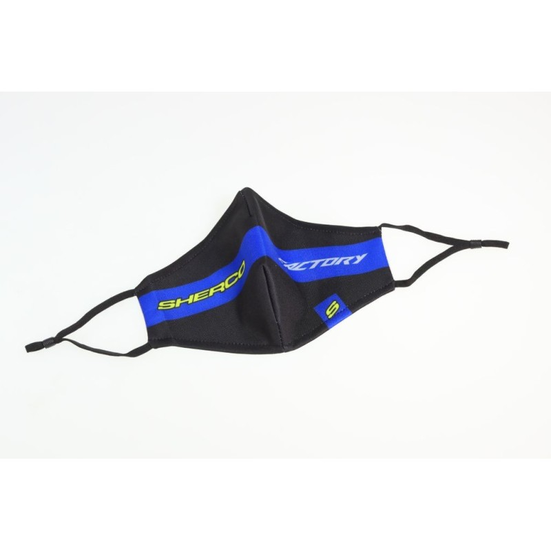 Masque covid SHERCO noir/bleu