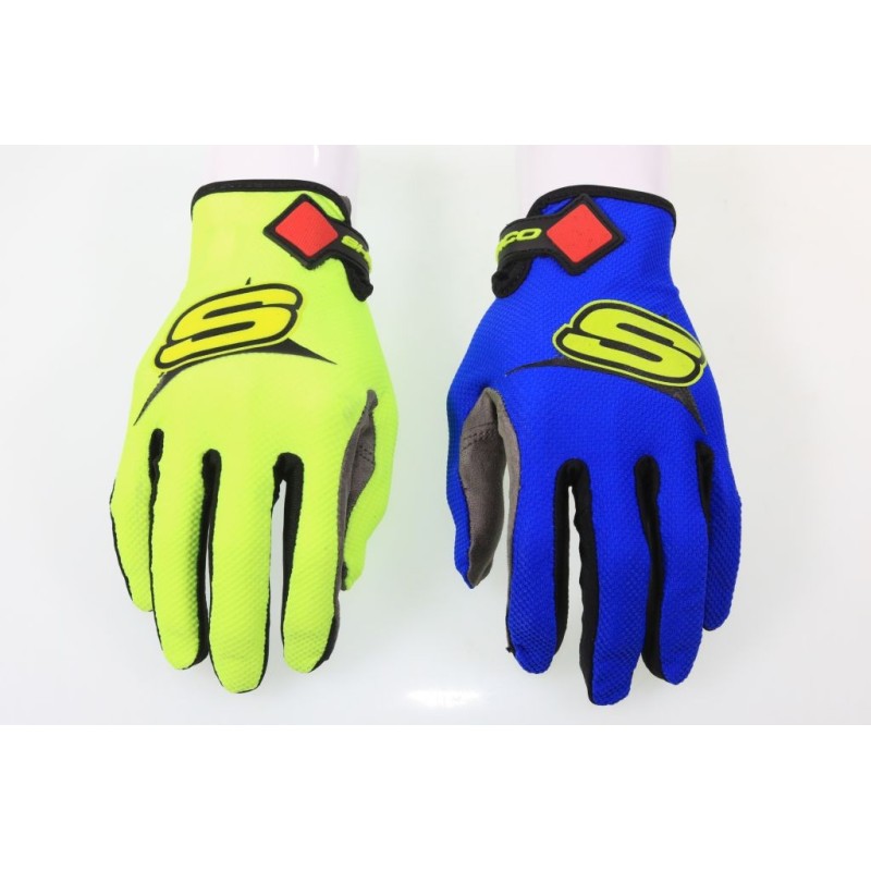 Gants SHERCO trial bleu/jaune 2021