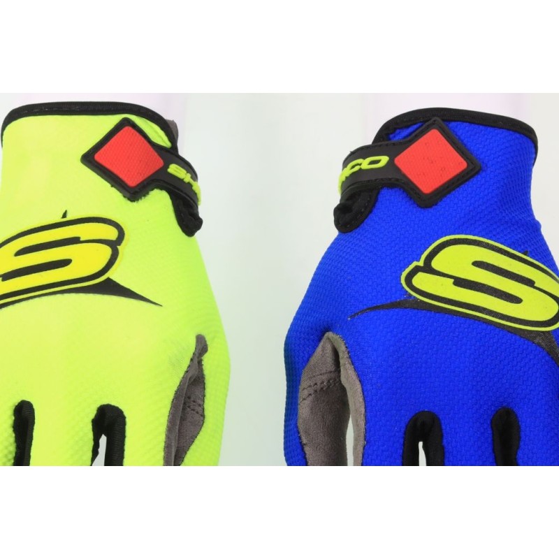 Gants SHERCO trial bleu/jaune 2021