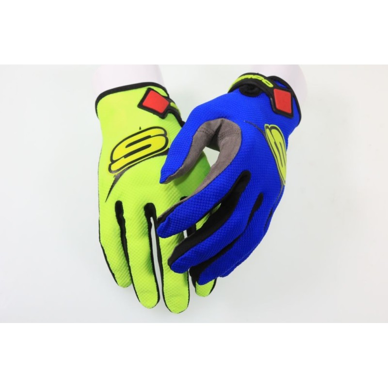 Gants SHERCO trial bleu/jaune 2021