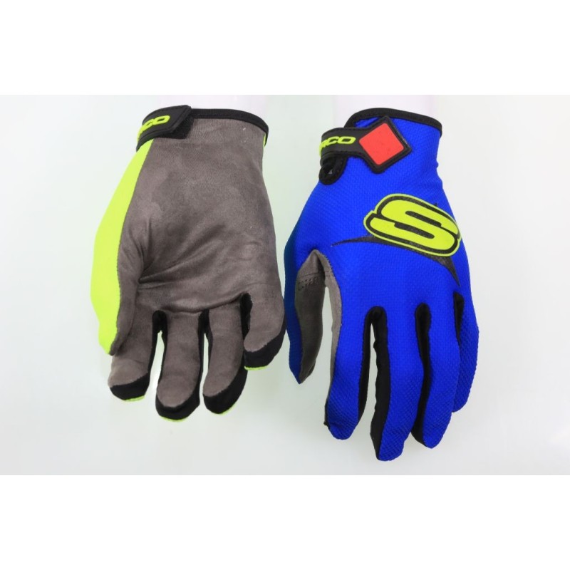 Gants SHERCO trial bleu/jaune 2021