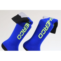 Chaussettes SHERCO 2022 longue bleu/jaune fluo