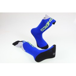Chaussettes SHERCO 2022 longue bleu/jaune fluo