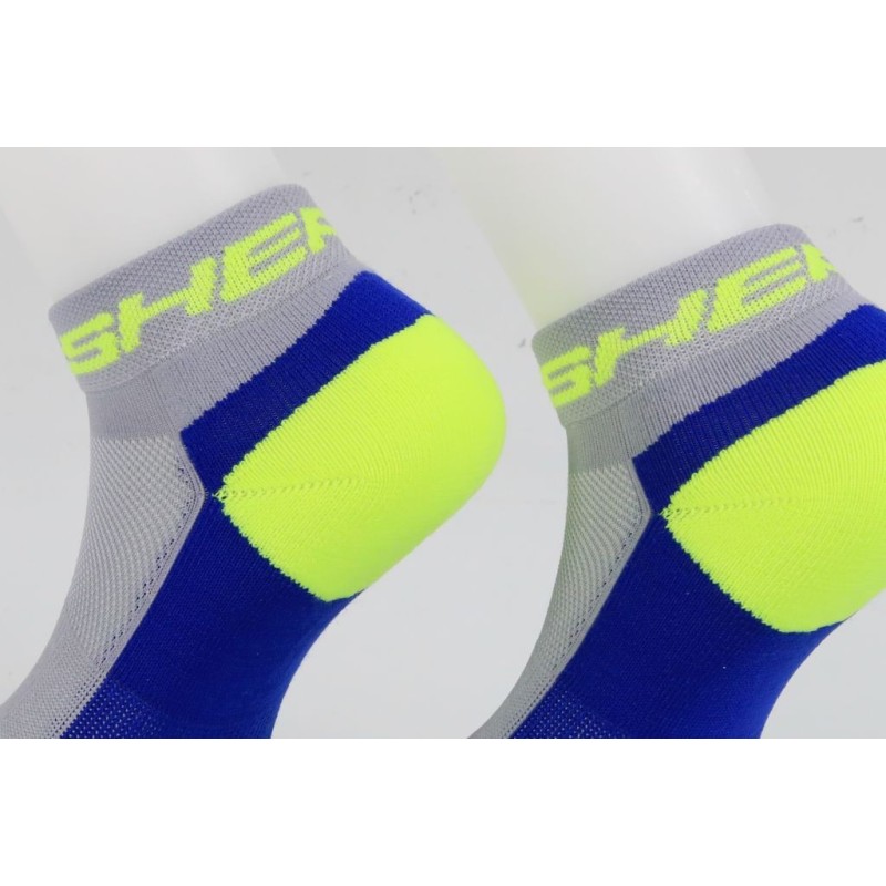 Chaussettes SHERCO 2022 courte bleu/jaune fluo
