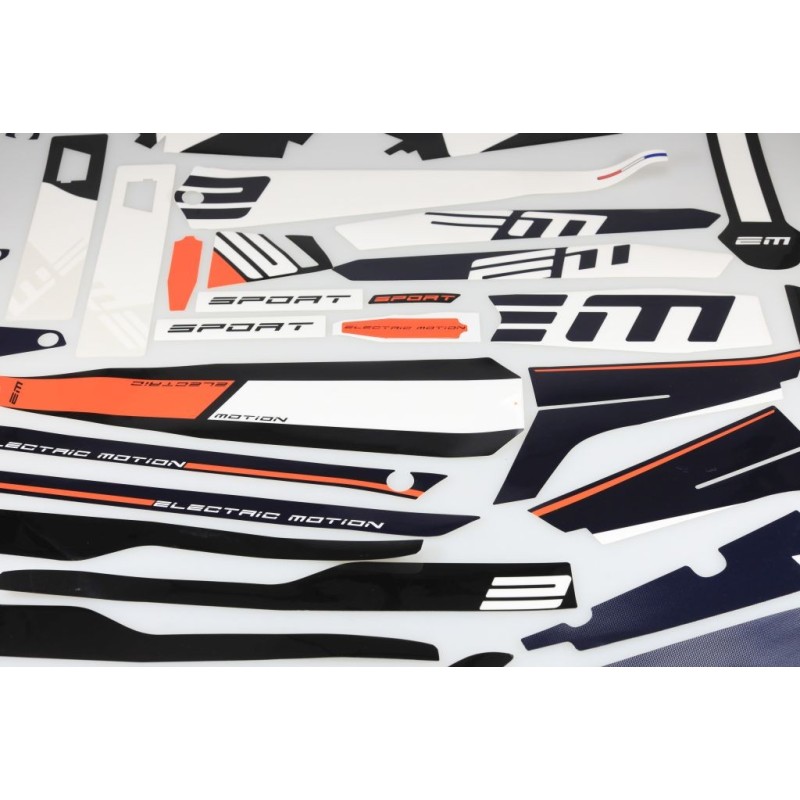 Kit autocollant ELECTRIC MOTION 2020 epure adaptable complet