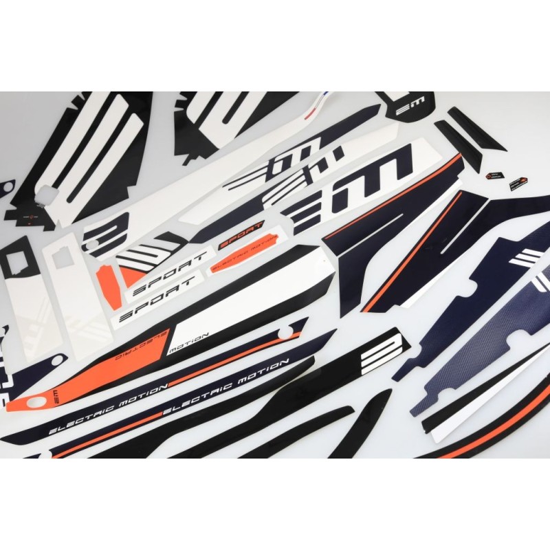 Kit autocollant ELECTRIC MOTION 2020 epure adaptable complet