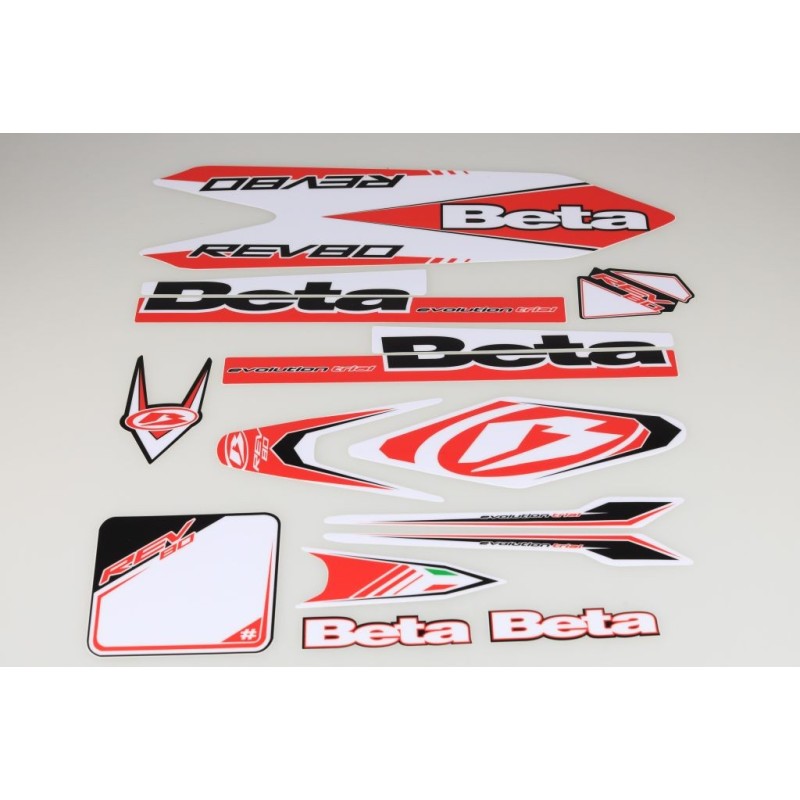 Kit deco BETA rev 80 complet rouge/blanc/noir