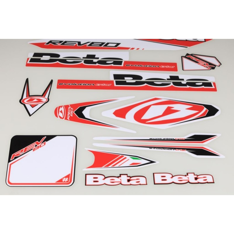 Kit deco BETA rev 80 complet rouge/blanc/noir