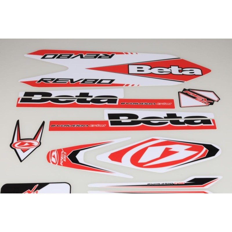 Kit deco BETA rev 80 complet rouge/blanc/noir