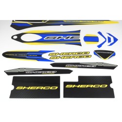 Kit deco SHERCO 2001-2005 complet bleu/noir/jaune