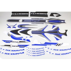Kit deco SCORPA 2001-2009 SY bleu/noir complet