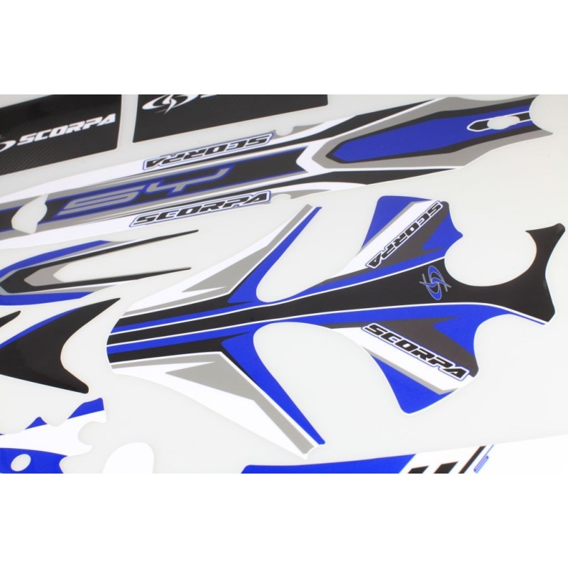 Kit deco SCORPA 2001-2009 SY bleu/noir complet