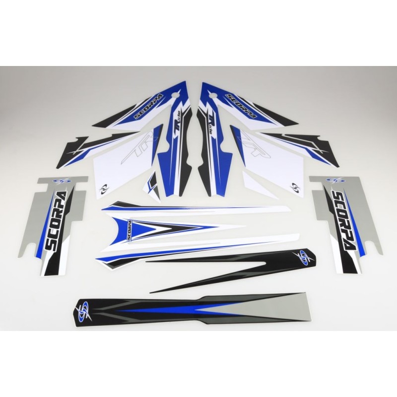 Kit deco SCORPA t-ride complet bleu