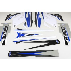 Kit deco SCORPA t-ride complet bleu
