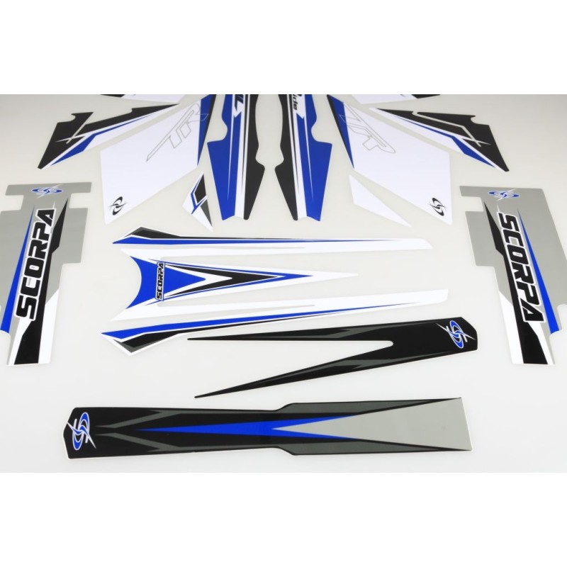 Kit deco SCORPA t-ride complet bleu