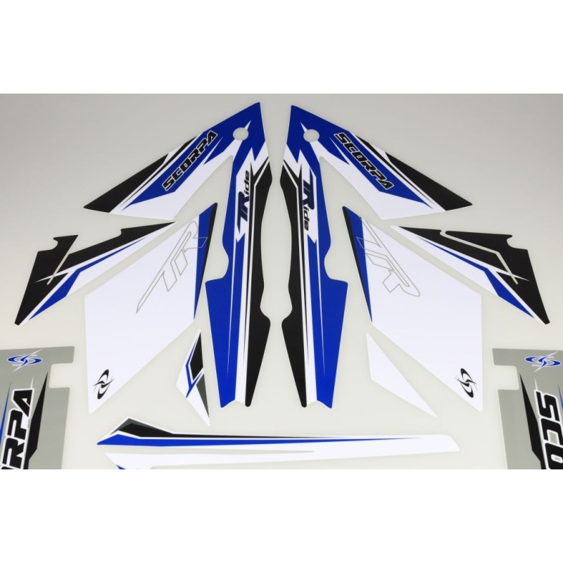 Kit deco SCORPA t-ride complet bleu