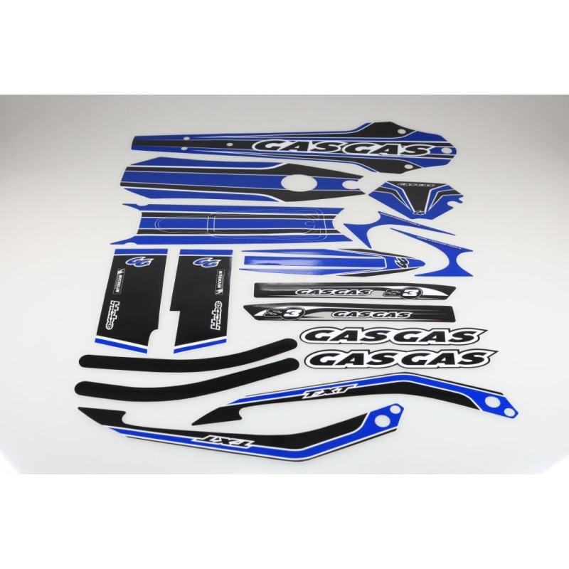 Kit deco GASGAS 2002-2010 complet bleu