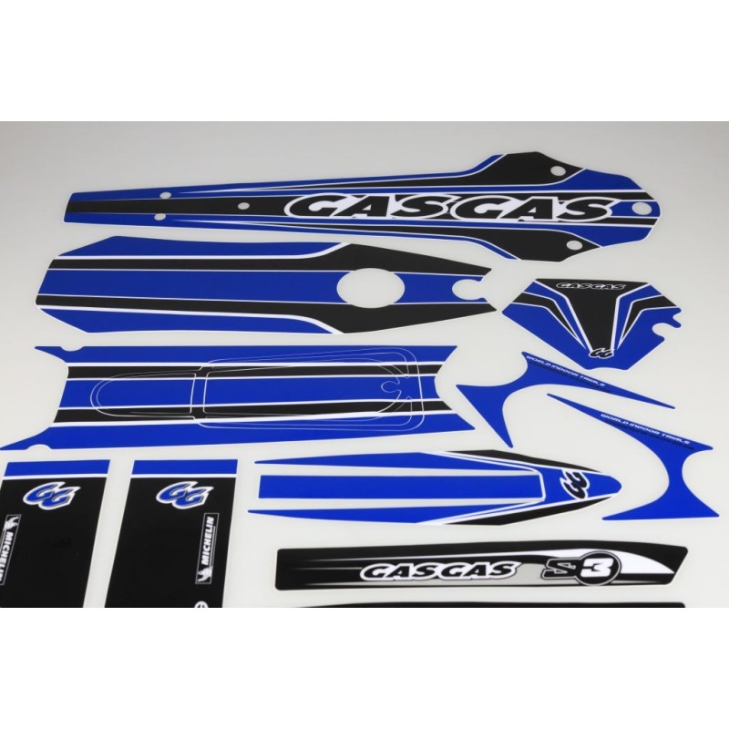 Kit deco GASGAS 2002-2010 complet bleu