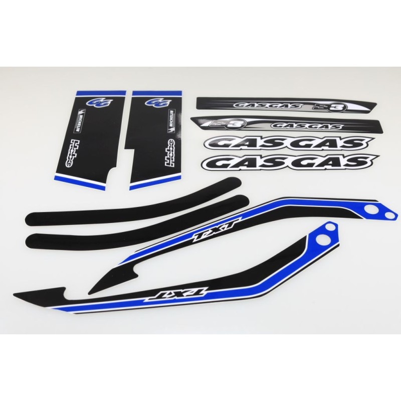 Kit deco GASGAS 2002-2010 complet bleu