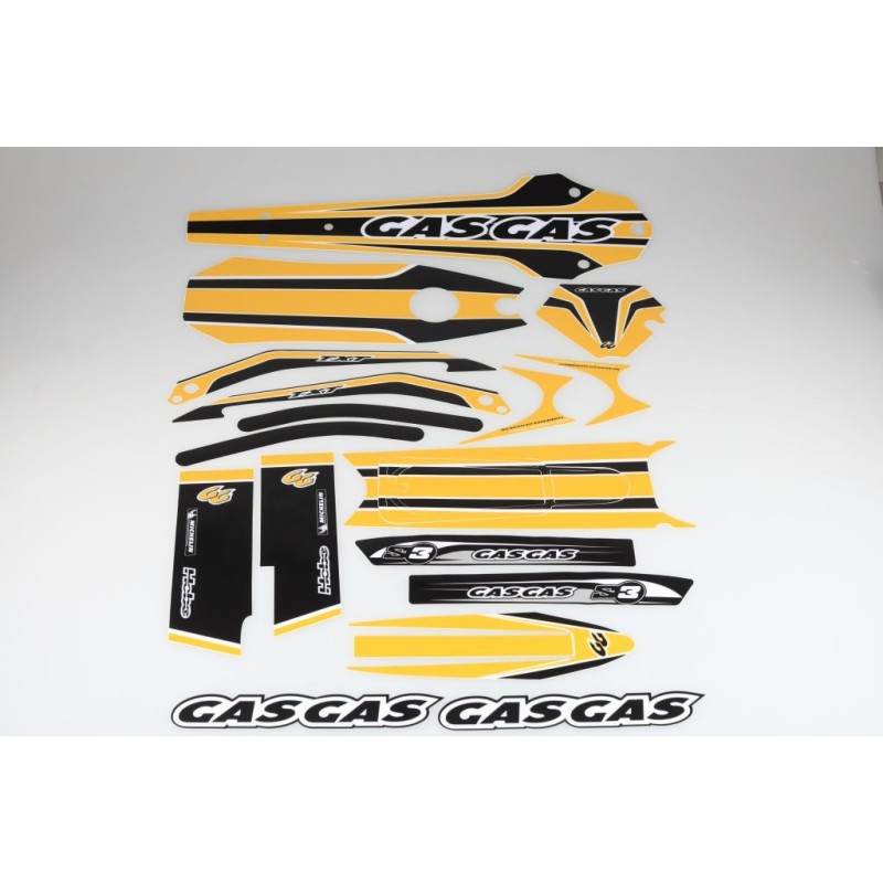 Kit deco GASGAS 2002-2010 complet jaune
