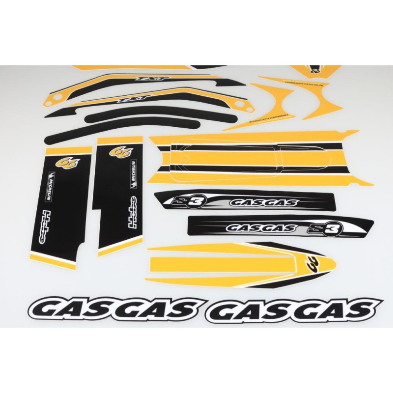 Kit deco GASGAS 2002-2010 complet jaune