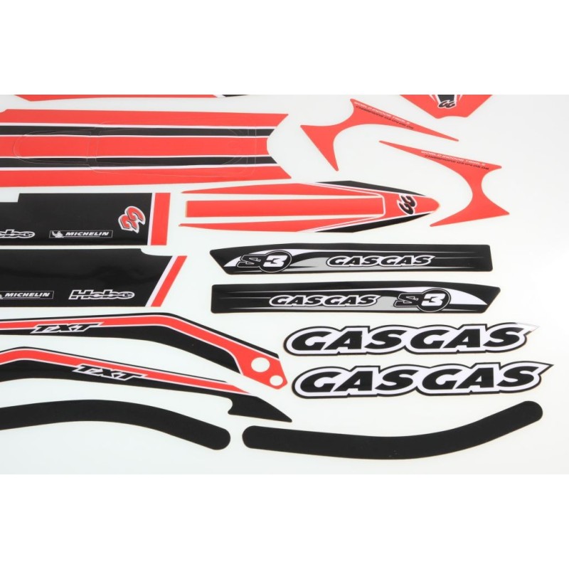 Kit deco GASGAS 2002-2010 complet rouge