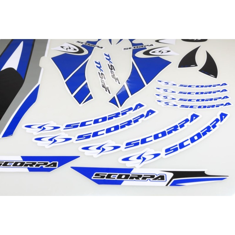 Kit deco SCORPA tys complet bleu