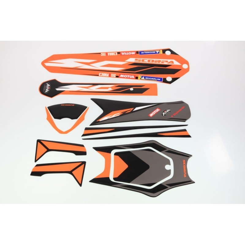 Kit autocollant SCORPA 2022 factory partie plastique