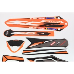 Kit autocollant SCORPA 2022 factory partie plastique
