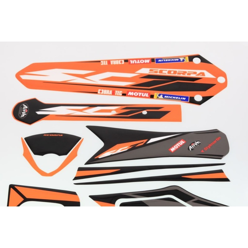 Kit autocollant SCORPA 2022 factory partie plastique