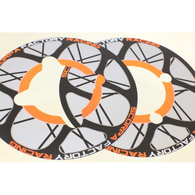 Autocollant protege couronne 2faces 41 à 44 dents SCORPA 2015-2016 factory