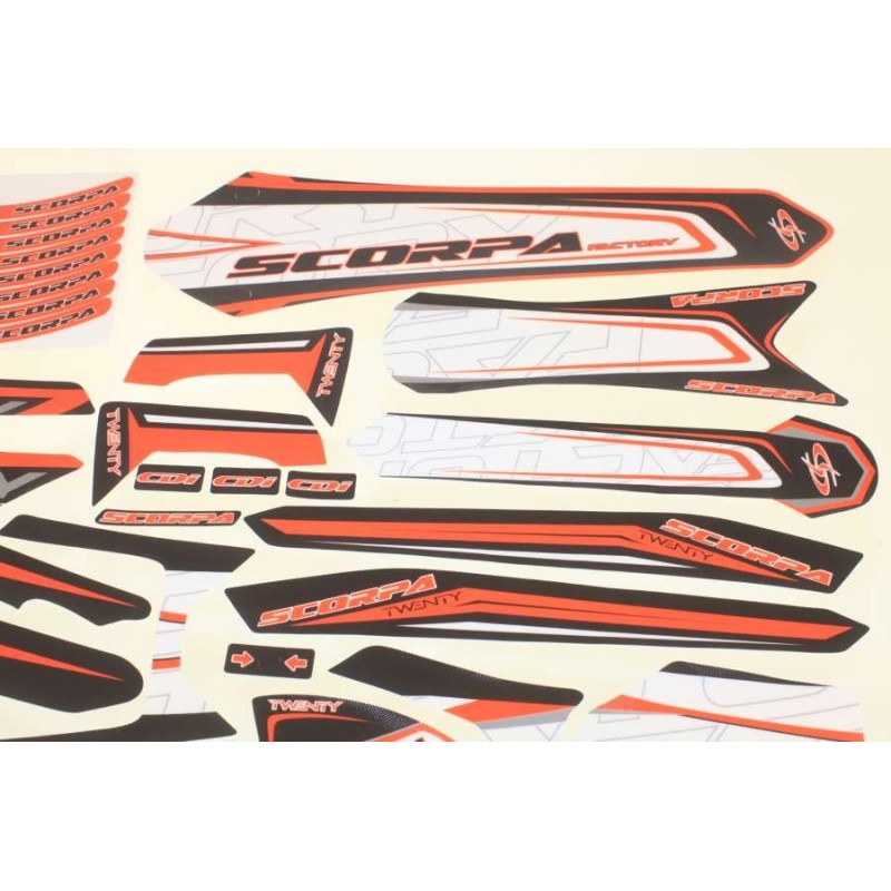 Kit autocollant SCORPA 2015 twenty et factory complet