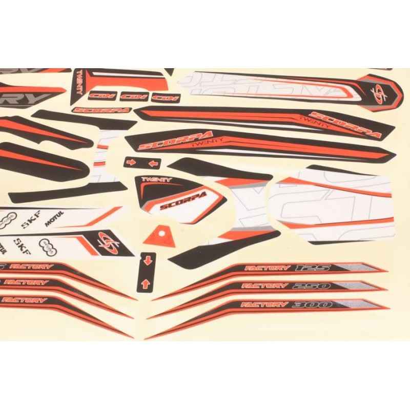 Kit autocollant SCORPA 2015 twenty et factory complet
