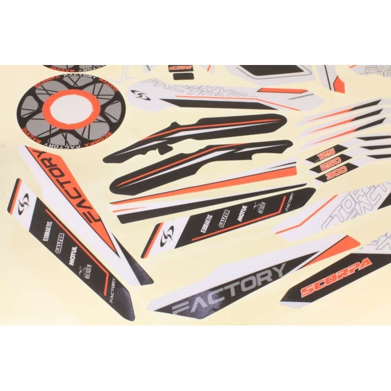Kit autocollant SCORPA 2016 factory complet