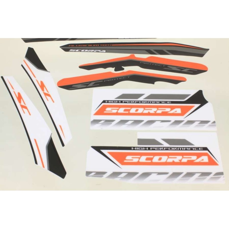 Kit autocollant SCORPA 2017 partie cycle