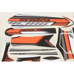 Kit autocollant SCORPA 2017 partie plastique