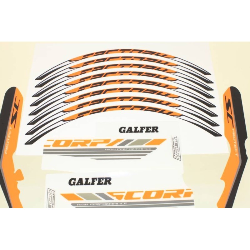 Kit autocollant SCORPA 2017 factory partie cycle