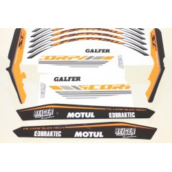 Kit autocollant SCORPA 2017 factory partie cycle