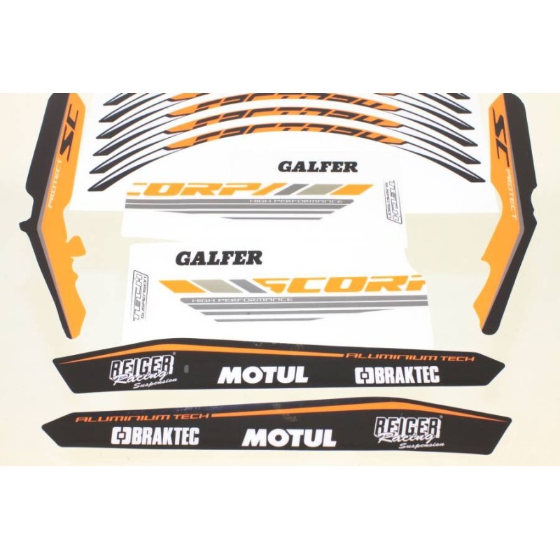 Kit autocollant SCORPA 2017 factory partie cycle