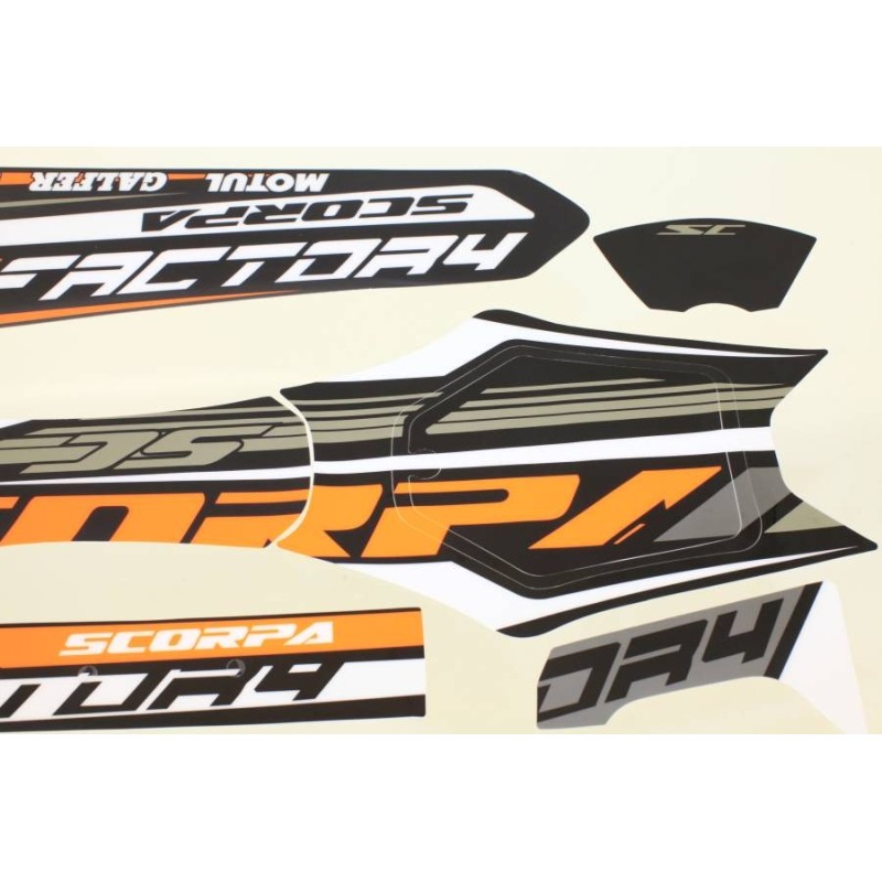 Kit autocollant SCORPA 2017 factory partie plastique