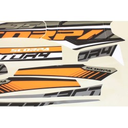 Kit autocollant SCORPA 2017 factory partie plastique