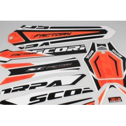 Kit autocollant SCORPA 2018 factory partie plastique